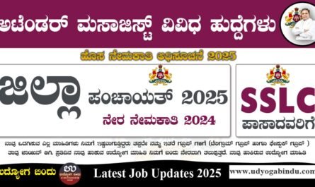 Tumkur Zilla Panchayat Recruitment 2025